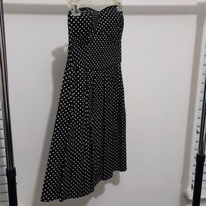 Rue 21 Strapless mini polkadot dress